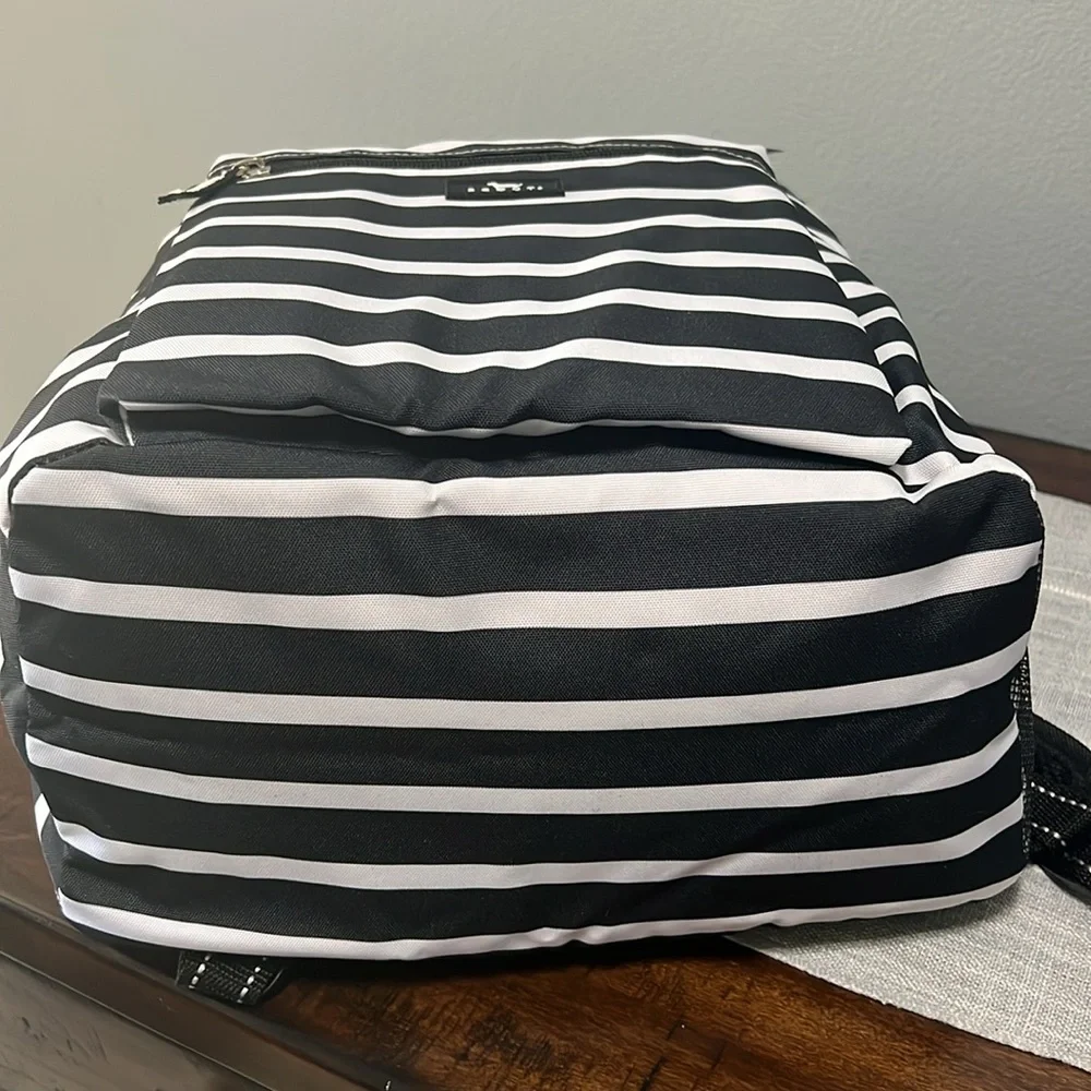 Scout Black and White Striped Backpack - Picture 7 of 8